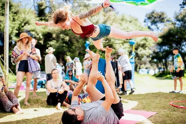 Acro-yoga Circus Performance