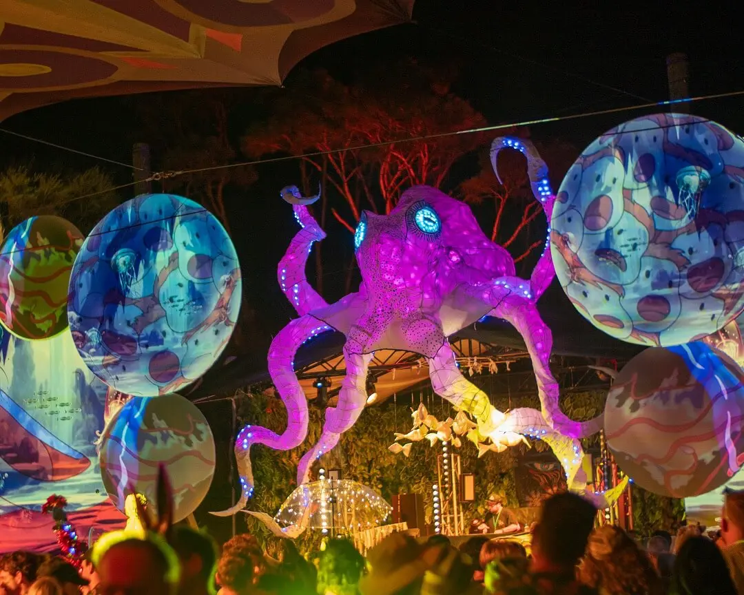 White Stag festival decor Music Festival Camping