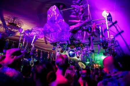 Techno Stage Circus Performance